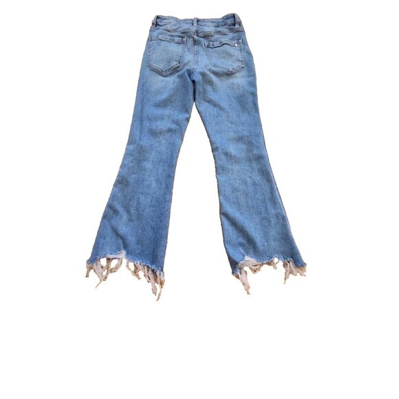 Mica Los Angeles Jeans Women's Straight Leg Raw Hem Pockets Blue Size 26 A001247 - Picture 11 of 11